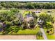 Expansive property showcasing lush landscaping, pool, outbuildings, and a gated entrance, offering a private retreat at 5549 Aragon Ave, De Leon Springs, FL 32130