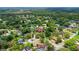 Wide aerial perspective of the home, set within a community surrounded by lush greenery and serene ponds at 6 Leisure Wood Way, Ormond Beach, FL 32174