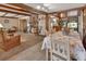 Open concept living space featuring a dining room flowing into the living room at 601 N Garfield Ave, Deland, FL 32724