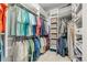 Walk-in closet with ample storage space, shelving, and hanging racks at 660 Mosaic Blvd, Daytona Beach, FL 32124