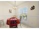 Cozy breakfast nook featuring plantation shutters and a view of the outdoors at 979 Leyburn Dr, Deltona, FL 32725