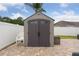 Durable outdoor storage shed providing practical backyard solutions, featuring double doors and secure design at 1491 Nappa Dr, Port Orange, FL 32128