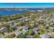 Aerial view showing the property in relation to the waterway and Historic Downtown Daytona Beach at 1613 Crescent Ridge Rd, Daytona Beach, FL 32118