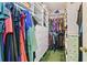 Walk-in closet with built in white drawers at 1613 Crescent Ridge Rd, Daytona Beach, FL 32118