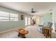Inviting living area with tile floors, natural light, and access to the outdoors at 1650 Jacobs Rd, South Daytona, FL 32119
