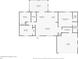 Detailed floor plan featuring a sun room, kitchen, primary bedroom with bathroom and garage at 1715 Queen Palm Dr, Edgewater, FL 32132