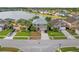 This house has beautiful curb appeal with a well-maintained lawn and a two car garage at 1929 Cove Point Rd, Port Orange, FL 32128