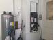 Efficient utility setup with water heater and HVAC system neatly installed at 2204 Poinsettia Dr, Deland, FL 32724