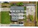 Aerial image of a home with a gray roof and a new sod to be installed at 2486 Shiprock Ct, Deltona, FL 32738