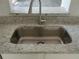 Close up view of the kitchen sink with granite countertop at 2709 Sedgefield Ave, Deltona, FL 32725