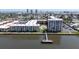 Amazing aerial of this community with waterfront living and a private pier at 2711 N Halifax Ave # 496, Daytona Beach, FL 32118