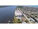 Breathtaking aerial view of the waterfront condominium community and the surrounding neighborhood at 2711 N Halifax Ave # 496, Daytona Beach, FL 32118