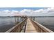 Waterfront dock extends into the calm waters, providing a serene escape for leisurely strolls and recreation at 2711 N Halifax Ave # 496, Daytona Beach, FL 32118