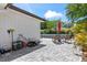Spacious backyard featuring a pool and brick pavers at 2824 Oak Lea Dr, South Daytona, FL 32119