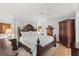 Spacious main bedroom features a decorative headboard, ceiling fan and tasteful furniture set at 30 Reflections Village Dr, Ormond Beach, FL 32174