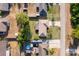 Bird's-eye view of a single-story home in a neighborhood with backyard, driveway, and surrounding homes at 3107 Mapleshade St, Deltona, FL 32738