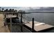 Dock with boat lift provides direct access to the Halifax River at 3606 S Peninsula Dr # 507, Port Orange, FL 32127