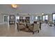 Comfortable seating area featuring a round table and a beautiful view from the large windows at 3855 S Atlantic Ave # 1405, Daytona Beach, FL 32118