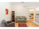 Cozy living room featuring hardwood floors and comfortable furnishings at 470 Foxhill Dr, Debary, FL 32713