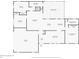 Detailed floor plan featuring bedrooms, bathrooms, living spaces, kitchen, garage, and screened patio at 5788 Devon St, Port Orange, FL 32127