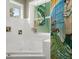 Bathroom showcasing a large jacuzzi tub and stained glass at 6317 Palmas Bay Cir, Port Orange, FL 32127