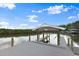 View of boat dock with open water access at 6317 Palmas Bay Cir, Port Orange, FL 32127
