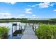 The community dock is the ideal spot to enjoy the natural beauty of the surrounding waterways at 6317 Palmas Bay Cir, Port Orange, FL 32127