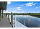 Waterfront property features a private dock with direct access to the water, great for boating and enjoying the scenic views at 6317 Palmas Bay Cir, Port Orange, FL 32127