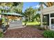 Outdoor kitchen area with built-in grill; perfect for entertaining in your private backyard at 6317 Palmas Bay Cir, Port Orange, FL 32127
