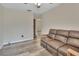 Inviting living room featuring wood-look floors and neutral paint at 672 Swarthmore Dr, Deland, FL 32724