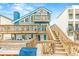 Multi-level deck with beach access to enjoy the views at 6847 S Atlantic Ave, New Smyrna Beach, FL 32169