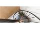 Aerial view of a distinctive metal spiral staircase with a solid metal deck at 6847 S Atlantic Ave, New Smyrna Beach, FL 32169