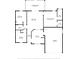 Layout of house featuring bedrooms, living room, baths, and kitchen at 801 Coleman Ave, Deltona, FL 32725