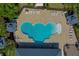 Aerial view of the community pool with lounge seating and gathering areas at 887 Lake Hill Way, Deland, FL 32724