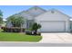 Charming single-story home with well-maintained lawn, mature landscaping, and two-car garage at 11094 Se 173Rd Ln, Summerfield, FL 34491