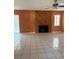 Living room features a fireplace at 132 Wax Myrtle Ct, Sanford, FL 32773