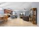 Open living space showcasing the kitchen, dining area, and comfortable living room at 133 Brasswood Ct, Daytona Beach, FL 32117