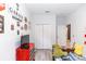 Well-lit bedroom with a bed, decor, closet, and doorway at 1388 15Th St, Orange City, FL 32763