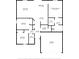 Detailed floor plan showcasing the layout of the home, including the kitchen, bedrooms, and living areas at 1388 15Th St, Orange City, FL 32763