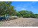 Backyard with picnic table and native plants at 14 Marsh Ct, Ponce Inlet, FL 32127