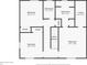 Second floor plan highlighting the layout of the bedrooms and bathrooms at 1560 7Th Ave, Deland, FL 32724