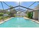 Inviting screened-in pool area with a clear blue pool, perfect for relaxation and outdoor enjoyment at 2416 Candlewick St, Deltona, FL 32738