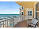 Balcony overlooking the beach, ocean and nearby pool and beach access at 2515 S Atlantic Ave # 1001, Daytona Beach Shores, FL 32118