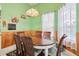 Dining room with wood paneled walls, pool view and ample natural light at 2940 Se 23Rd Ave, Ocala, FL 34471