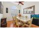 Elegant dining room features a large table and built-in aquarium at 2940 Se 23Rd Ave, Ocala, FL 34471