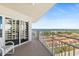 Enjoy gorgeous city and ocean views from this condo's private balcony with outdoor seating at 2967 S Atlantic Ave # 1601, Daytona Beach Shores, FL 32118
