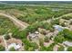 Overhead view of residential area with single-Gathering home, surrounded by trees and nature at 31544 Wekiva River Trl, Sorrento, FL 32776