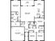 Detailed floor plan showcasing the layout of the home including bedrooms, bathrooms, kitchen, and living spaces at 316 Nowell Loop, Deland, FL 32724