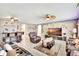 Large open living area with bar and seating at 316 Nowell Loop, Deland, FL 32724