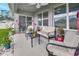 Covered patio featuring stylish furniture and decor, perfect for relaxation at 316 Nowell Loop, Deland, FL 32724